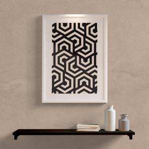 Quadro Decorativo Geométrico Fini - detalhe da moldura e acabamento