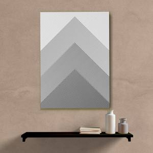 Quadro Decorativo Geométrico Listras - quadro decorativo em ambiente decorado