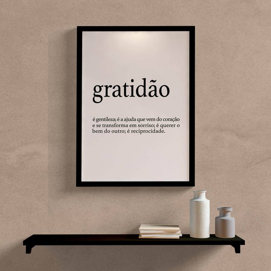 quadro gratidão