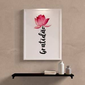 Quadro Gratidão Flor