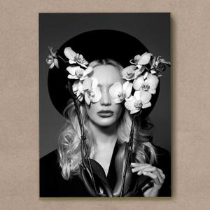 Quadro Decorativo Hat Woman - quadro decorativo em ambiente decorado
