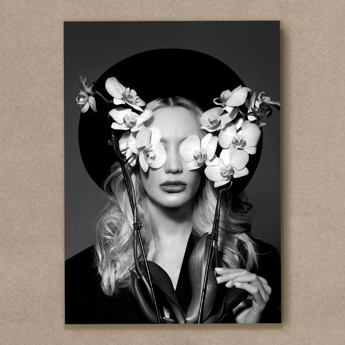 Quadro Decorativo Hat Woman - quadro decorativo em ambiente decorado