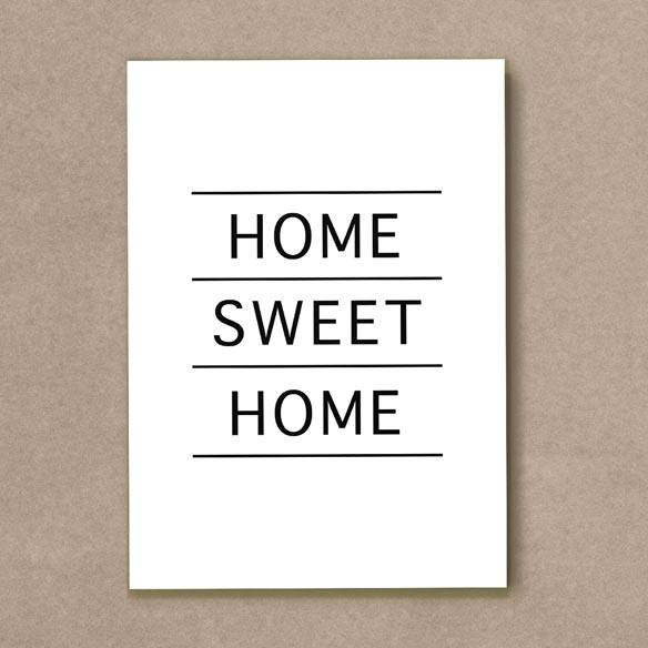 Quadro Decorativo Home Sweet Home - quadro decorativo em ambiente decorado