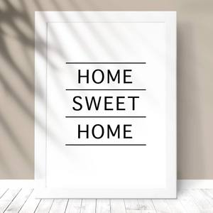 Quadro Decorativo Home Sweet Home - detalhe da moldura e acabamento