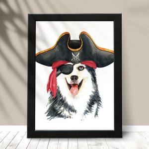 Quadro Decorativo Husky Siberiano | Wallze
