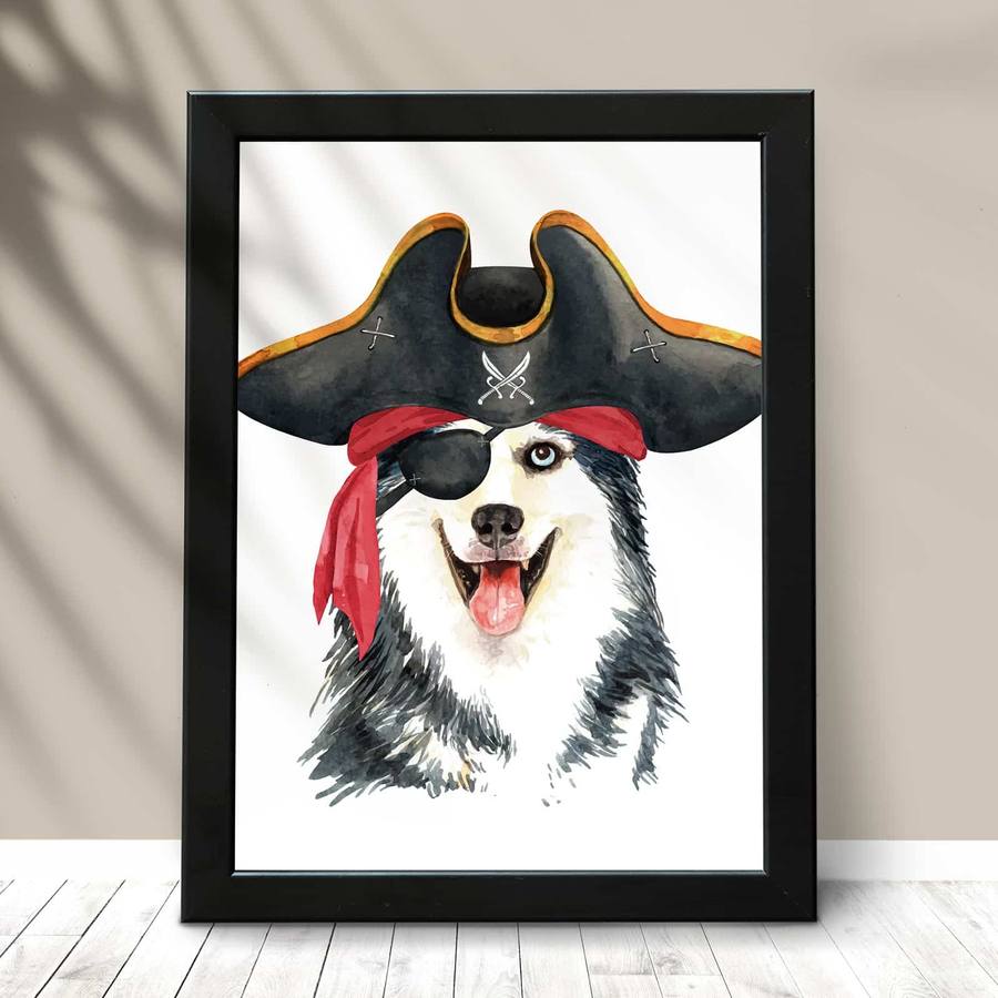 Quadro Decorativo Husky Siberiano | Wallze