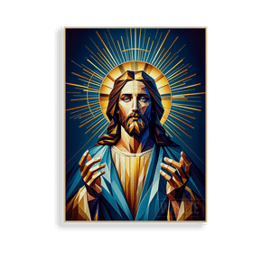 Quadro Decorativo Jesus Cristo - vista aproximada da impressão