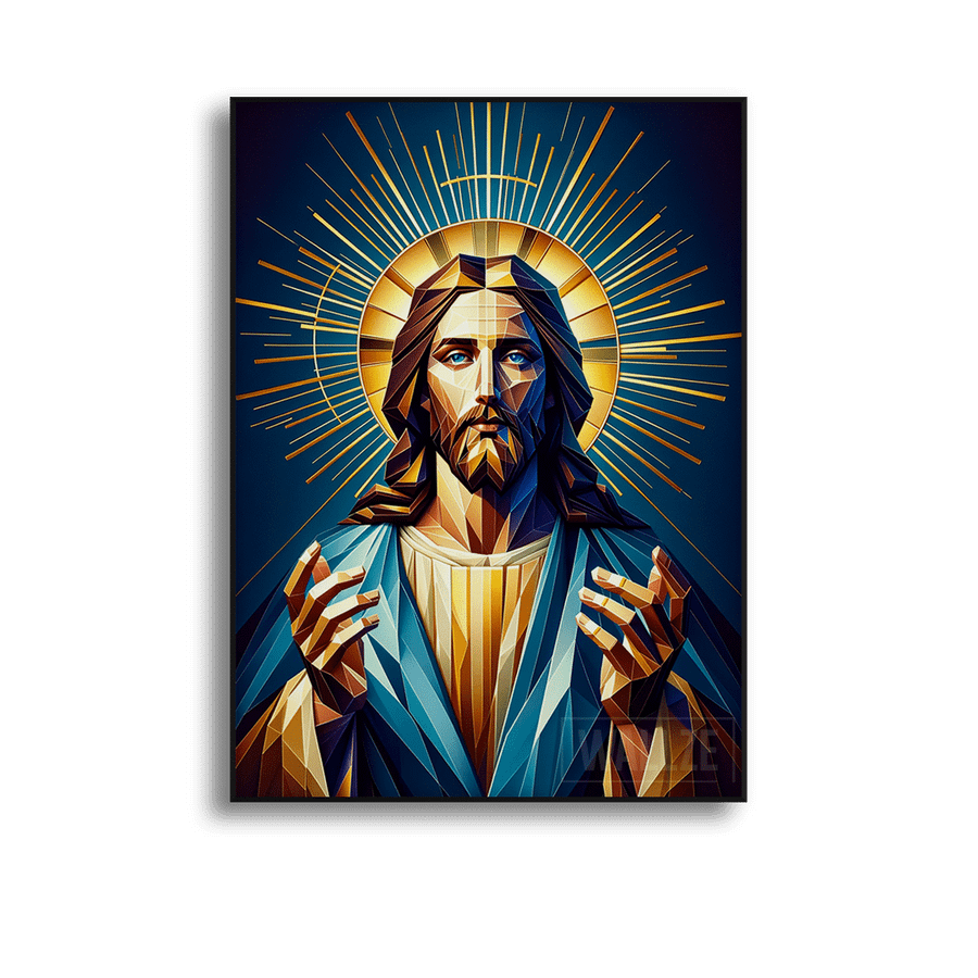 Quadro Decorativo Jesus Cristo - quadro decorativo em ambiente decorado