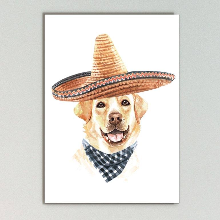 Quadro Decorativo Labrador - quadro decorativo em ambiente decorado