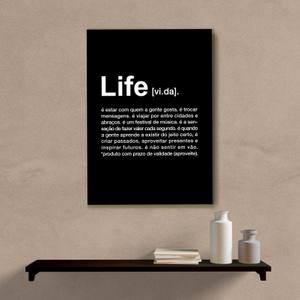 Quadro Decorativo Life - quadro decorativo em ambiente decorado