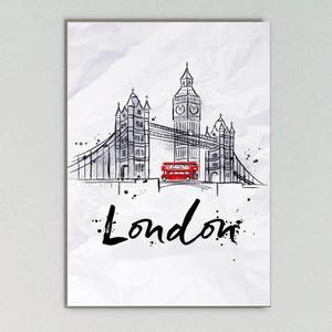 Quadro Decorativo London - quadro decorativo em ambiente decorado