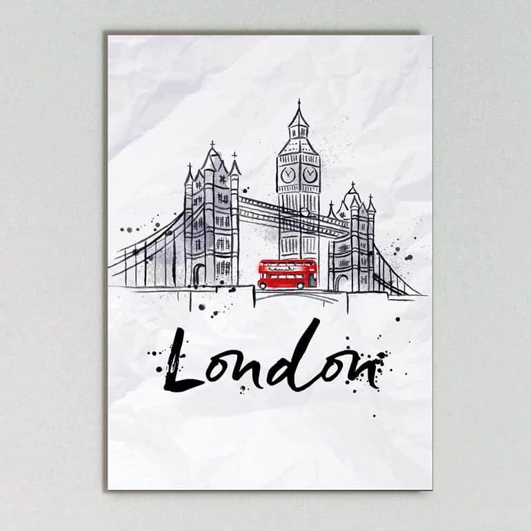 Quadro Decorativo London - quadro decorativo em ambiente decorado