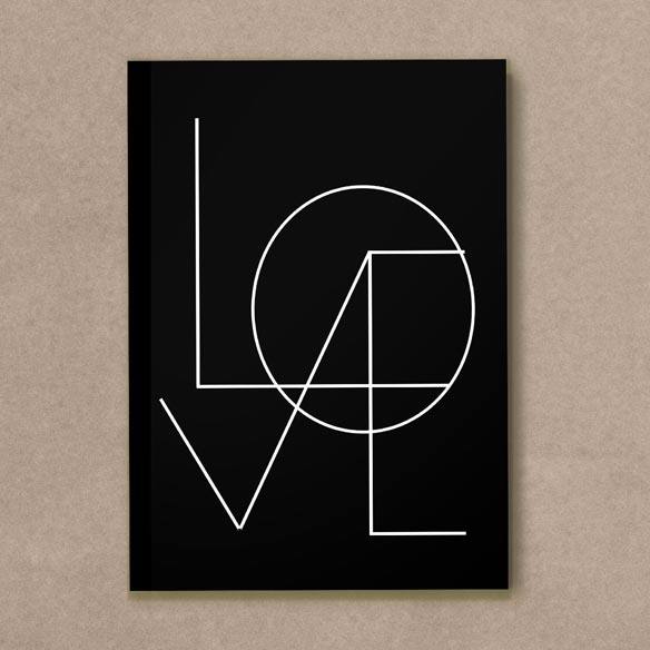 Quadro Decorativo Love Preto - quadro decorativo em ambiente decorado
