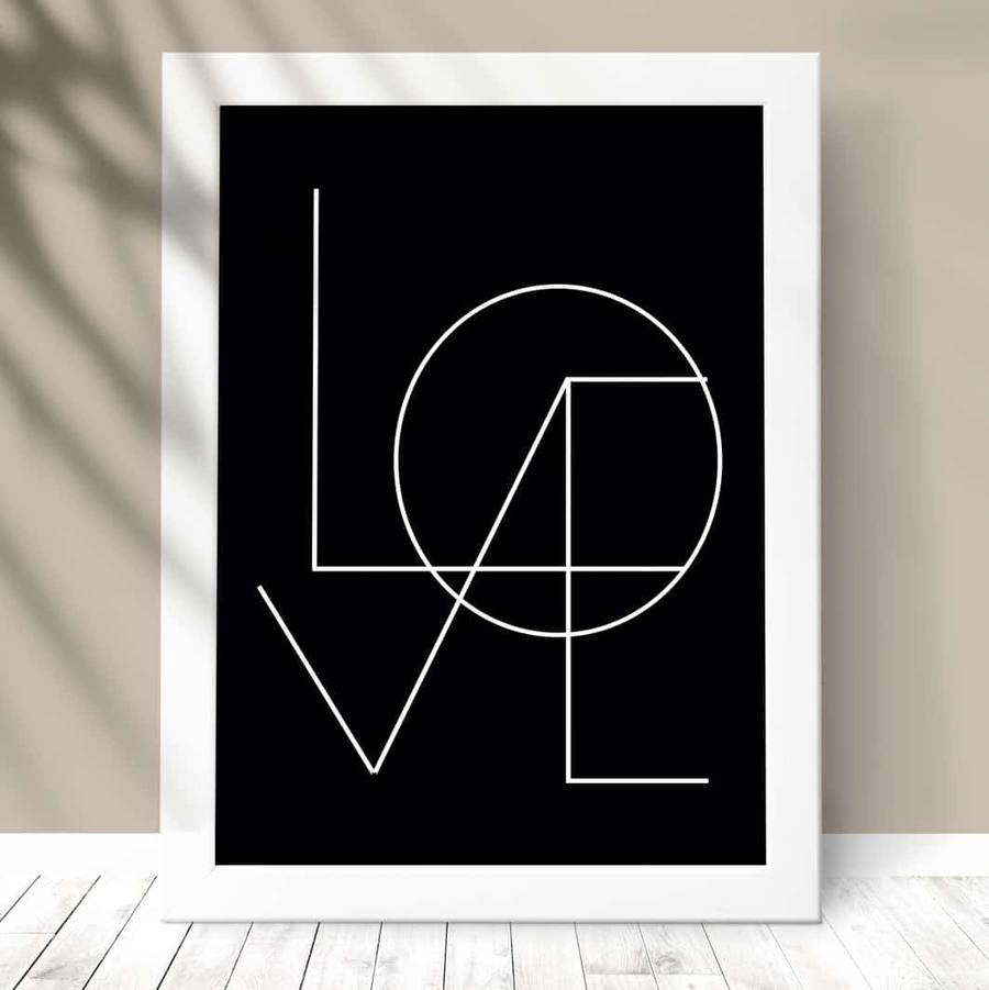 Quadro Decorativo Love