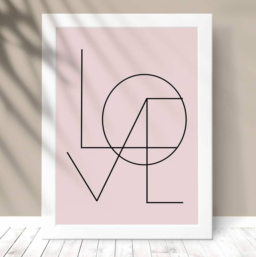 Quadro Decorativo Love