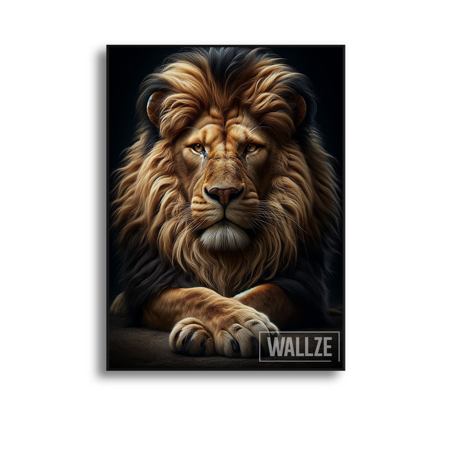 Quadro Decorativo Majestade Silenciosa - quadro decorativo em ambiente decorado