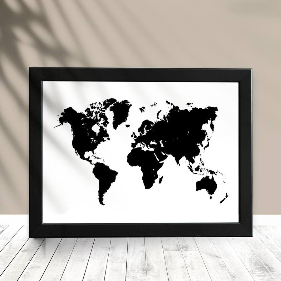 Quadro Decorativo Mapa