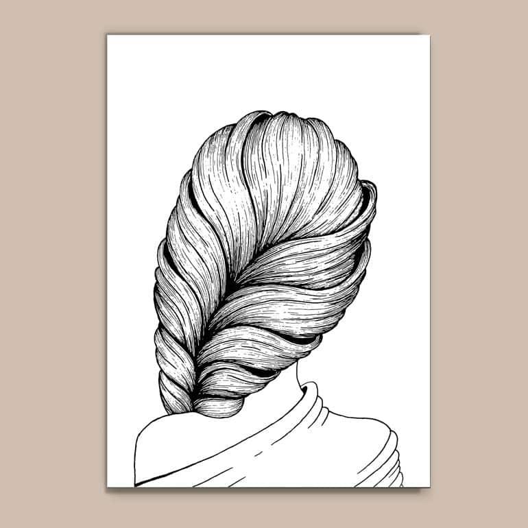 Quadro Decorativo Menina - quadro decorativo em ambiente decorado
