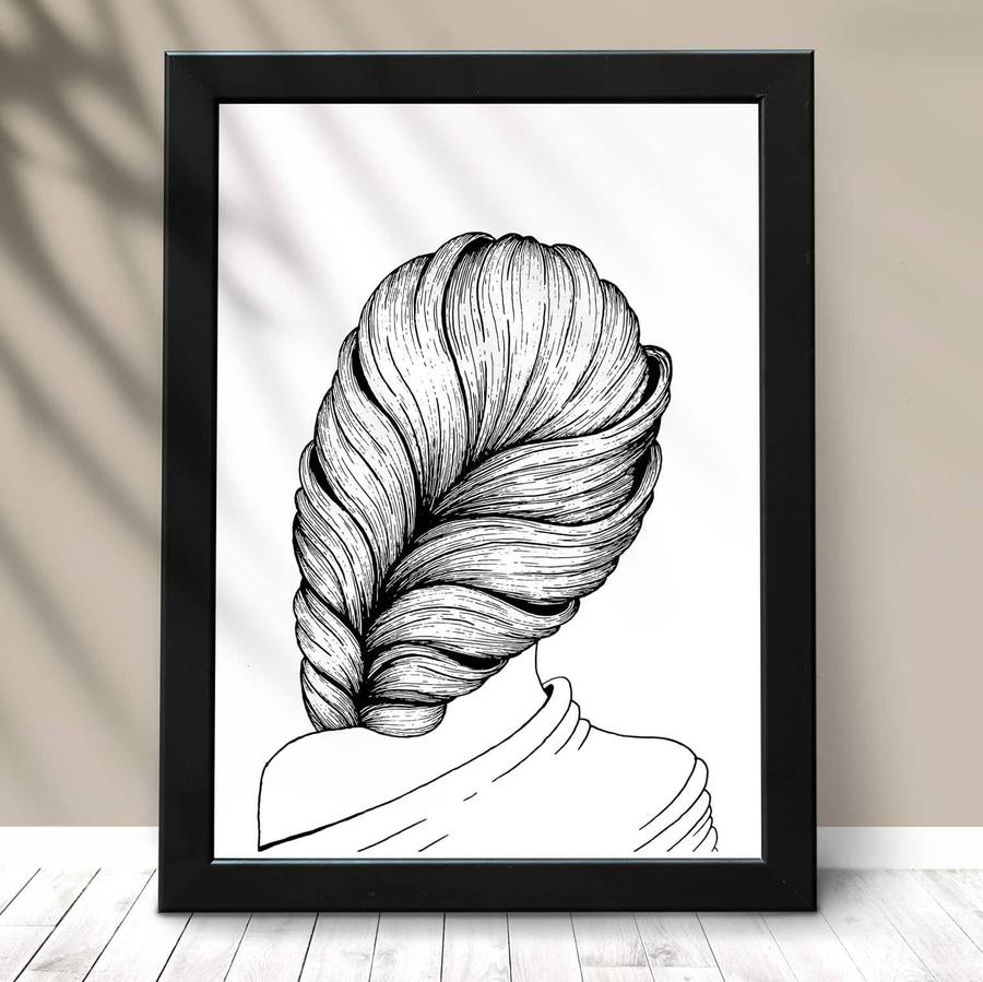 Quadro Decorativo Menina | Wallze