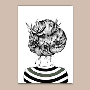Quadro Decorativo Menina - quadro decorativo em ambiente decorado