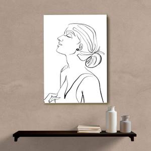Quadro Decorativo Minimalista Mulher - quadro decorativo em ambiente decorado