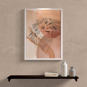 Quadro Decorativo Mulher com flores