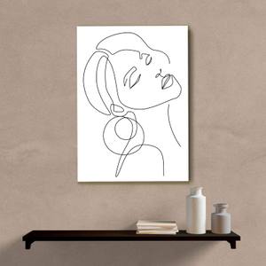 Quadro Decorativo Minimalista Mulher II - quadro decorativo em ambiente decorado