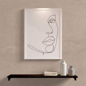 Quadro Minimalista Mulher Rosto