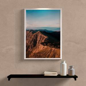 Quadro Decorativo Montanhas em Koke - detalhe da moldura e acabamento
