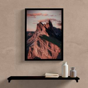 Quadro Decorativo Montanhas - detalhe da moldura e acabamento
