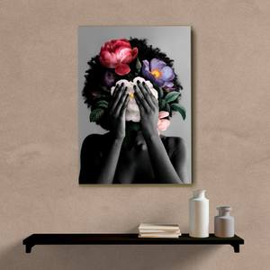 Quadro Decorativo Mulher com Flores - imagem 5