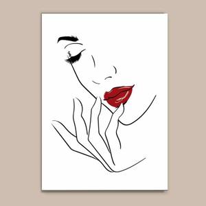 Quadro Decorativo Mulher - quadro decorativo em ambiente decorado