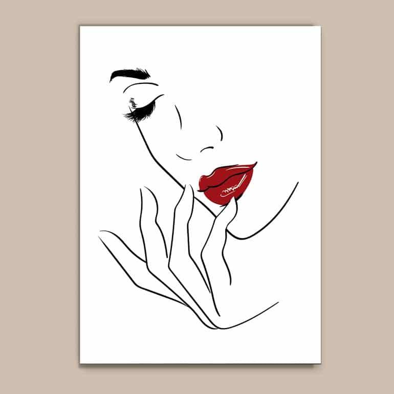 Quadro Decorativo Mulher - quadro decorativo em ambiente decorado