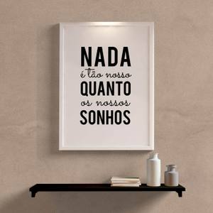 Quadro Decorativo Frase Motivacional