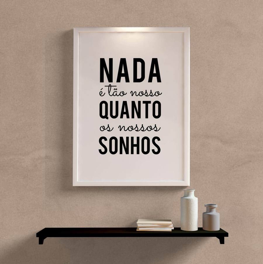 Quadro Decorativo Frase Motivacional