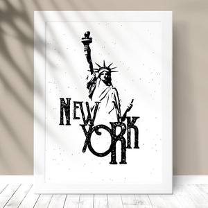 Quadro Decorativo New York - detalhe da moldura e acabamento