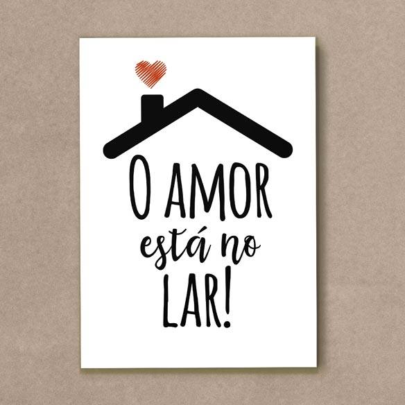 Quadro Decorativo O amor está no lar - quadro decorativo em ambiente decorado