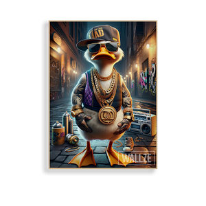 Quadro Decorativo O Pato do Hip-Hop - vista aproximada da impressão