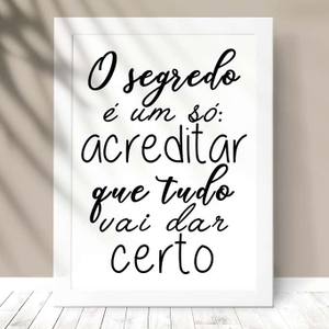 Quadro Decorativo O Segredo - detalhe da moldura e acabamento
