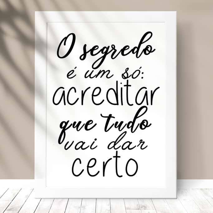 Quadro Decorativo O Segredo - detalhe da moldura e acabamento