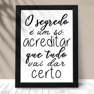 Quadro Decorativo O Segredo | Wallze