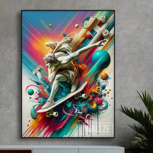 Quadro Decorativo Ollie Olímpico | Wallze