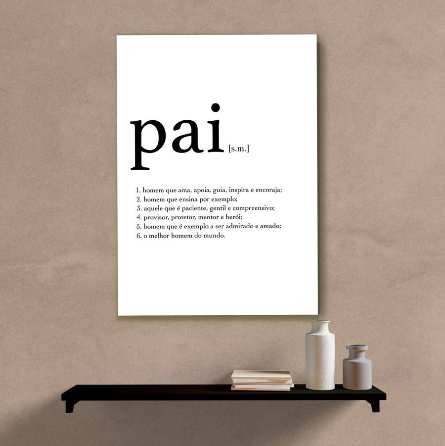 Quadro Decorativo Pai - quadro decorativo em ambiente decorado