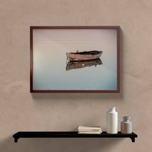 Quadro Decorativo Paisagem Barco Antigo - vista aproximada da impressão
