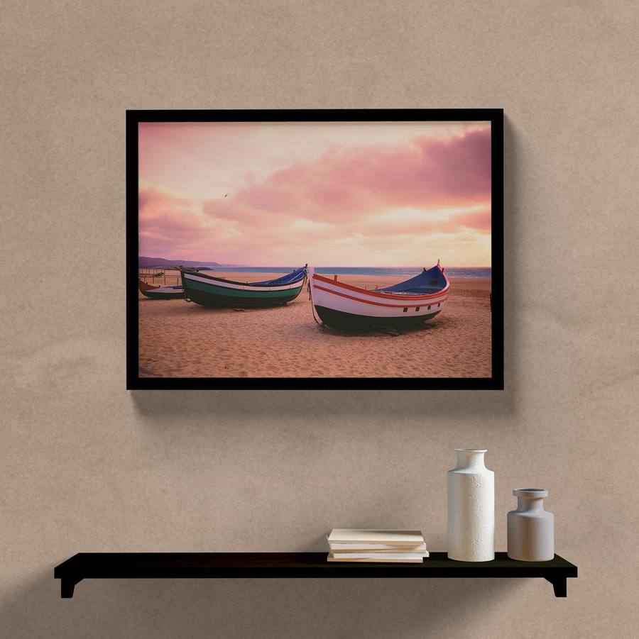 Quadro Decorativo Paisagem barco