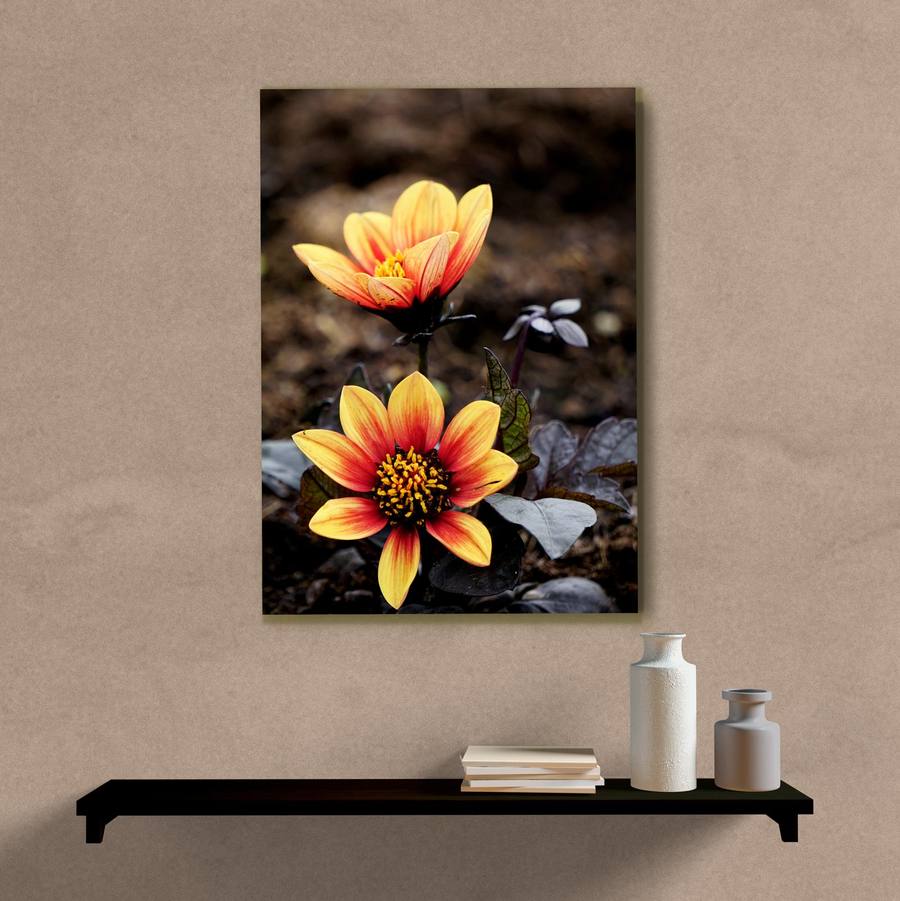 Quadro Decorativo Paisagem Flor com Pétalas Amarela - imagem 5