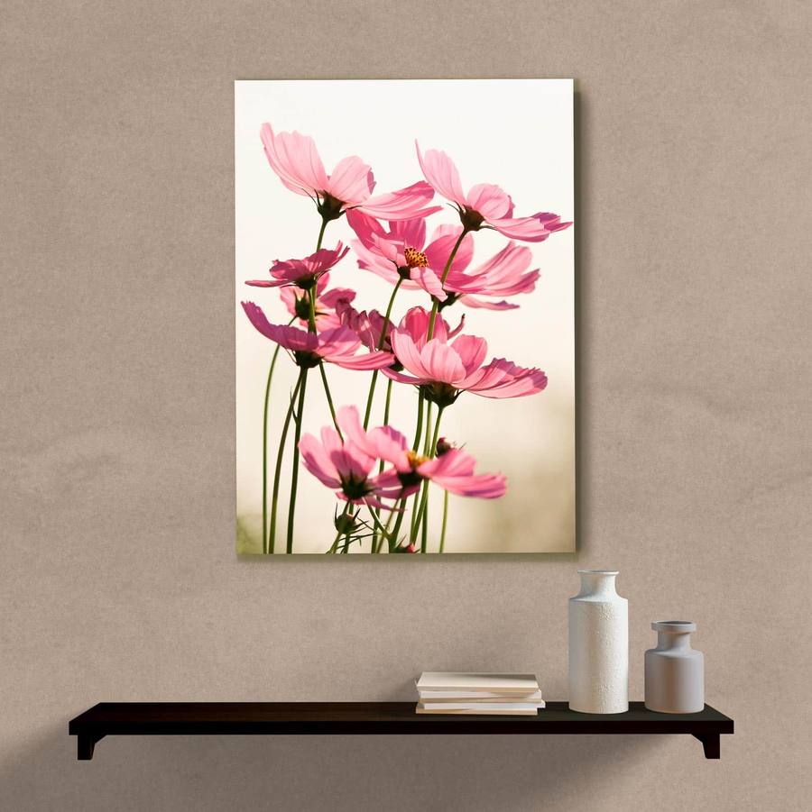 Quadro Decorativo Paisagem Flores - quadro decorativo em ambiente decorado