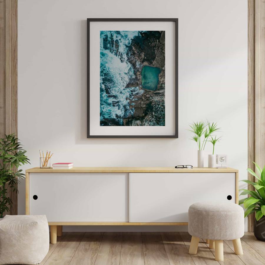 Quadro Decorativo Paisagem Mar - vista aproximada da impressão