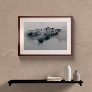 Quadro Decorativo Paisagem Montanha P&B - vista aproximada da impressão