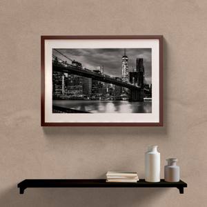 Quadro Decorativo Paisagem New York P&B - vista aproximada da impressão